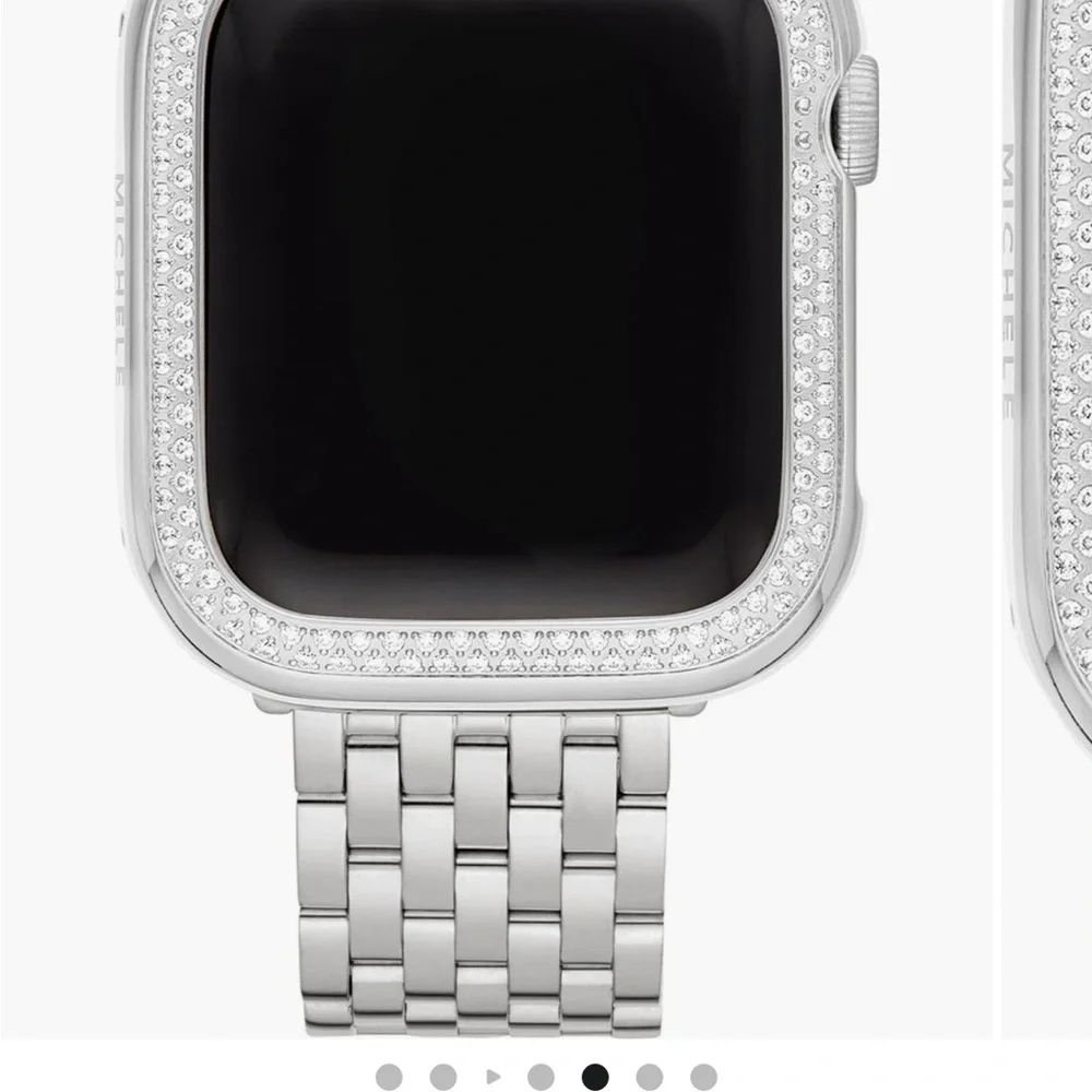 Michele Silver Diamond Watch Bezel - Picture 7 of 10